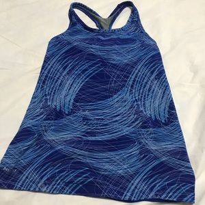 Nike Dri Fit Workout Tank Top Blue Small Exercise